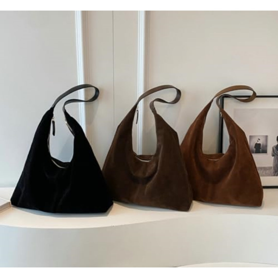 Mala feminina castanha em estilo casual e elegante